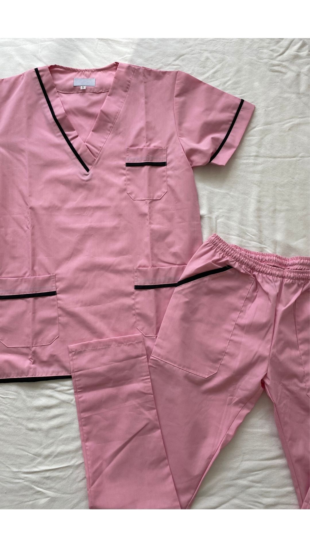 Ambo Unisex con Vivo de Tela Arciel Color rosa