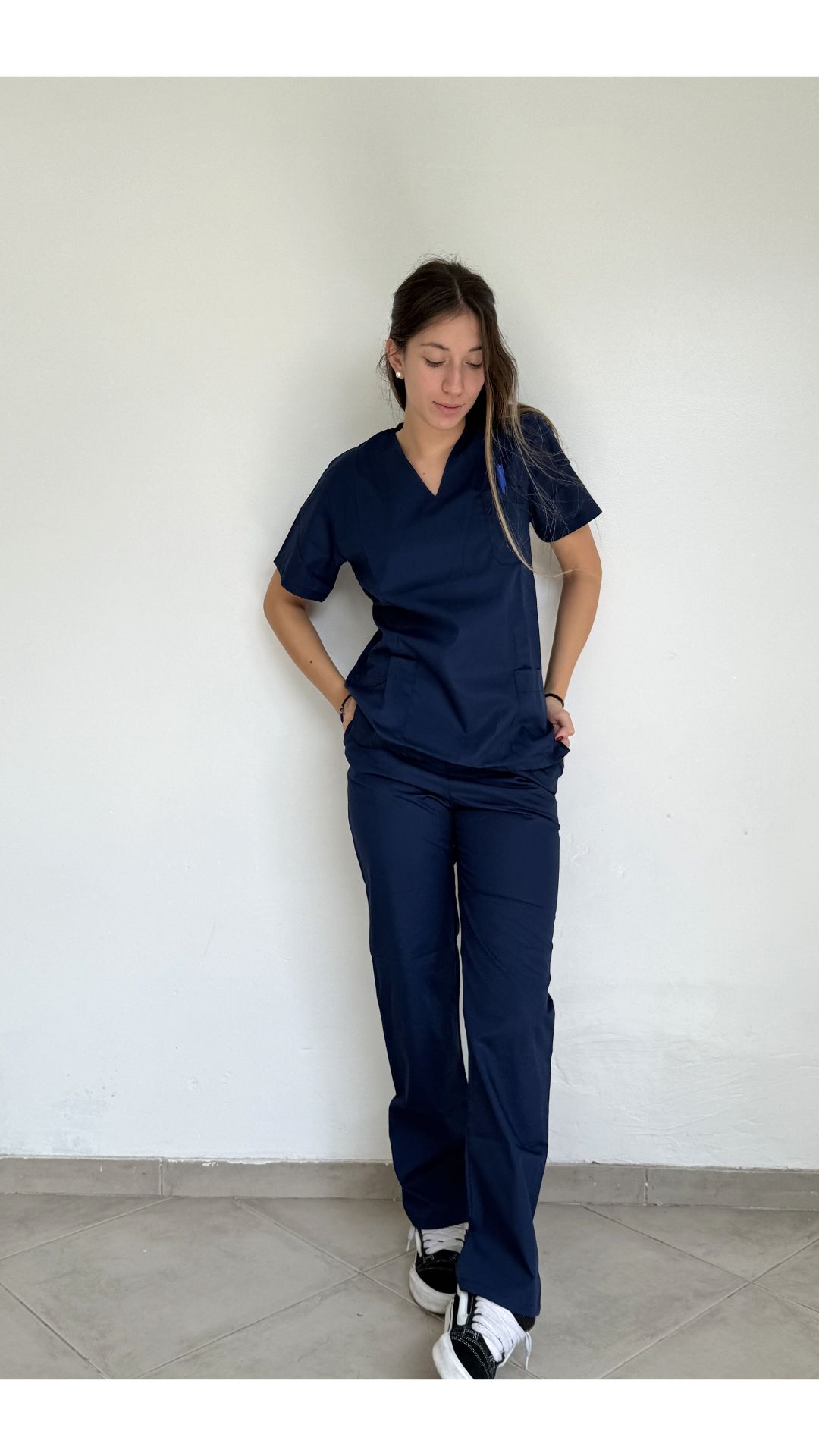 Ambo Médico Unisex de Tela Arciel COLOR AZUL