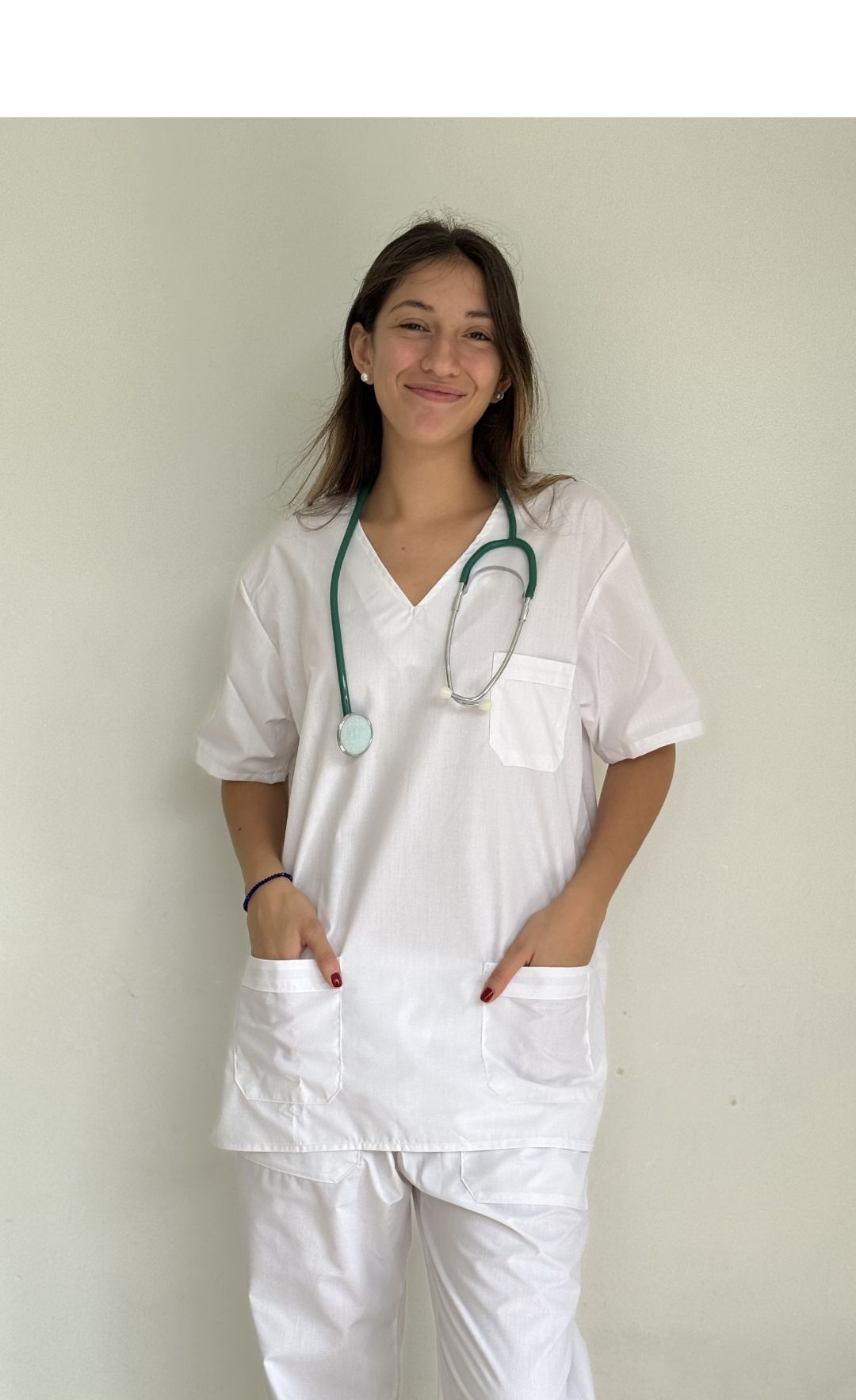 Ambo Médico Unisex de Tela Arciel COLOR BLANCO