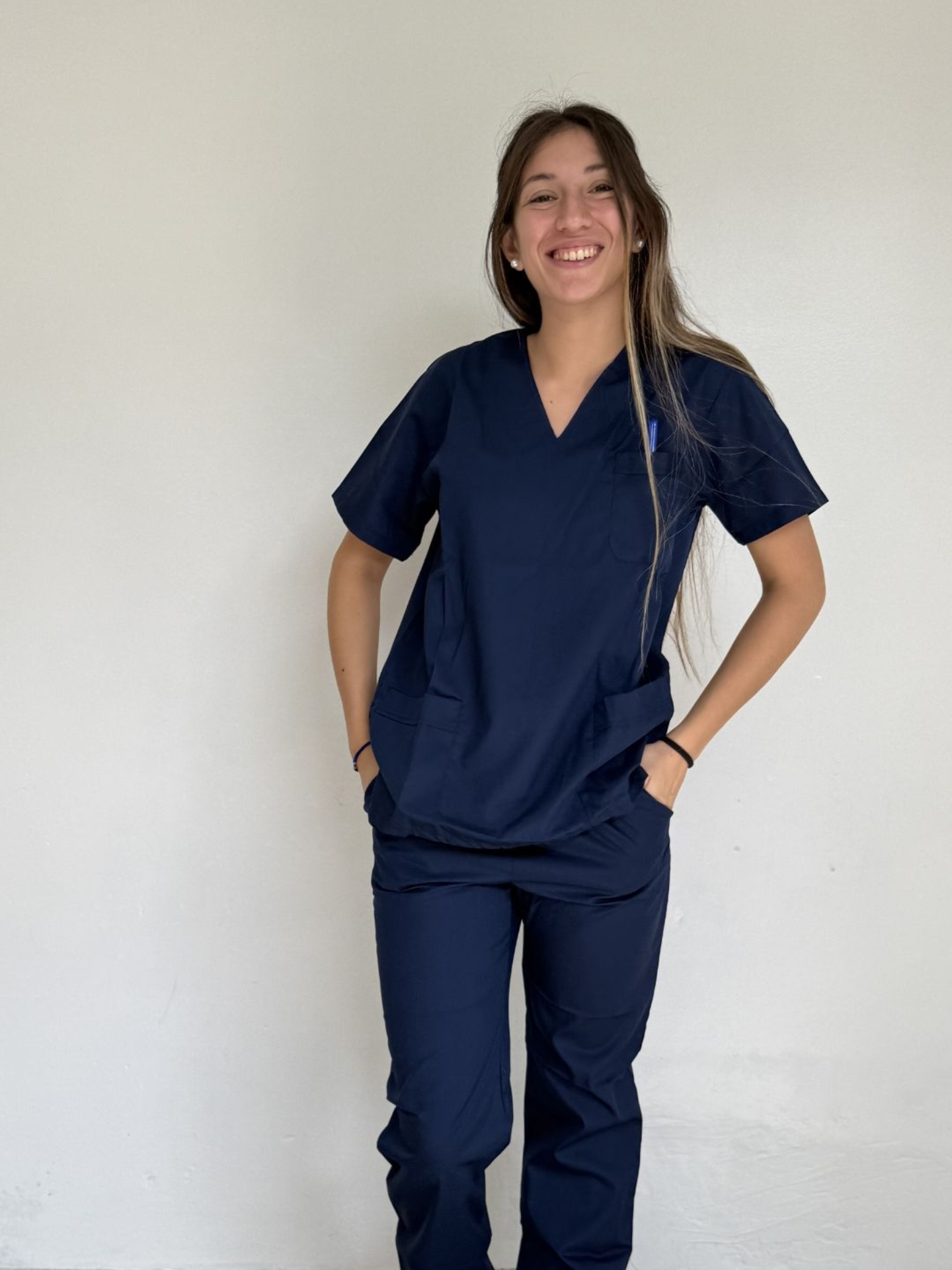 Ambo Médico Unisex de Tela Arciel COLOR AZUL