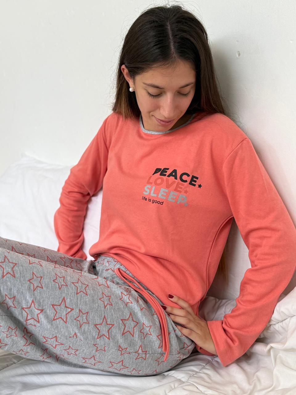 Pijama Juvenil SH de Puro Algodón ESTRELLITAS
