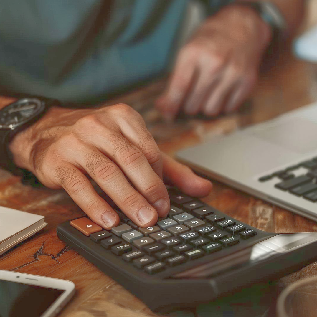Customer financing, using a calculator