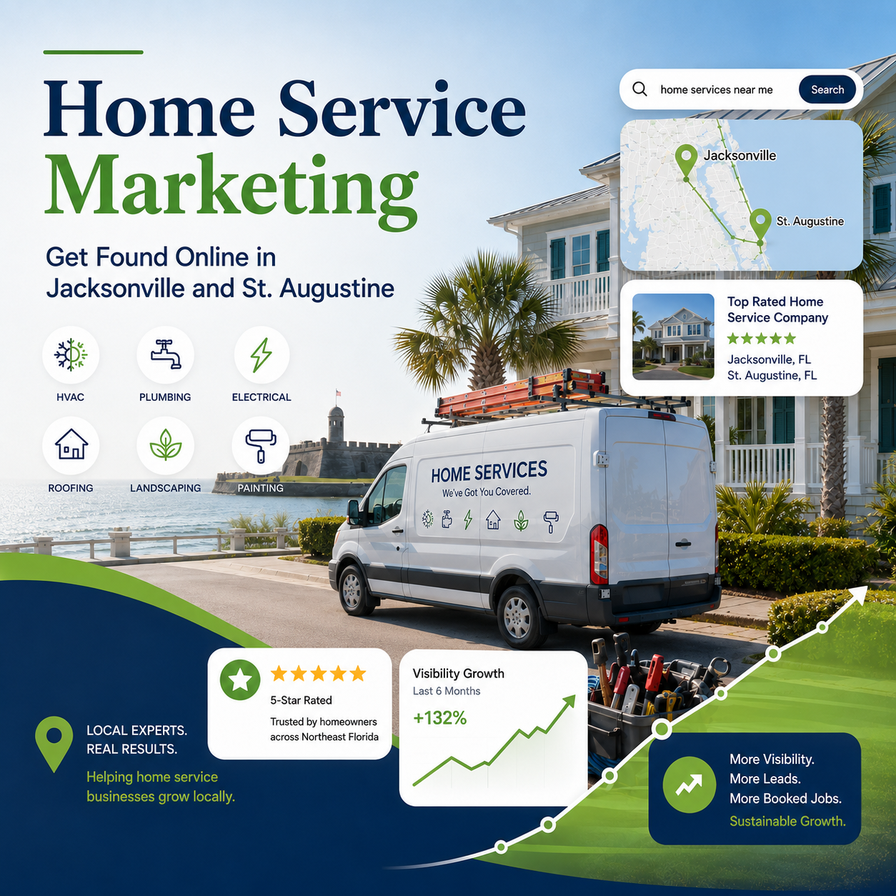 Home Service Providers Marketing Plans in Jacksonville and St Augustine