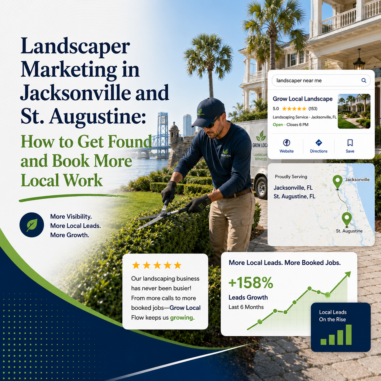 landscaper marketing in jacksonville and st augustine how to get found and book more local work
