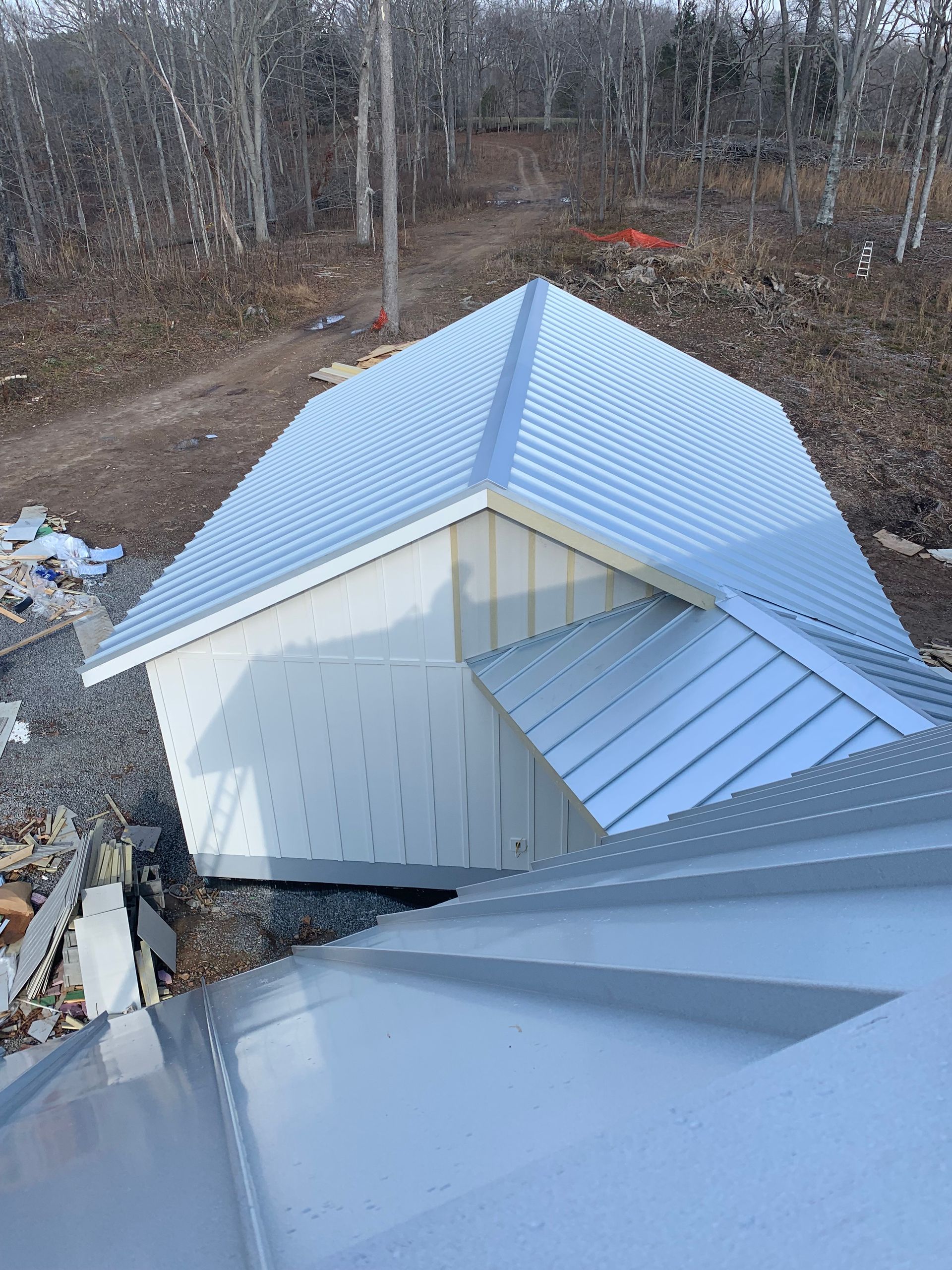 Commercial metal roof installation in Middle Tennessee by W. C. Louis Roofing Company