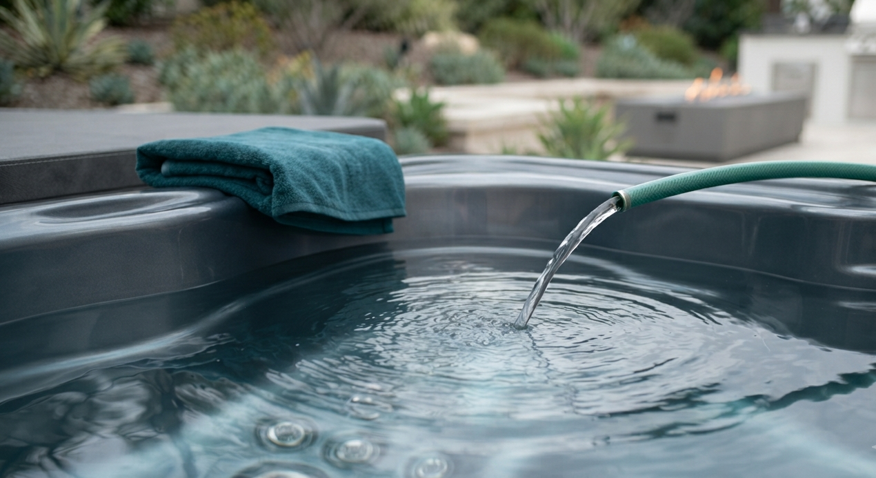 Swim spa moving project using specialized lifting equipment