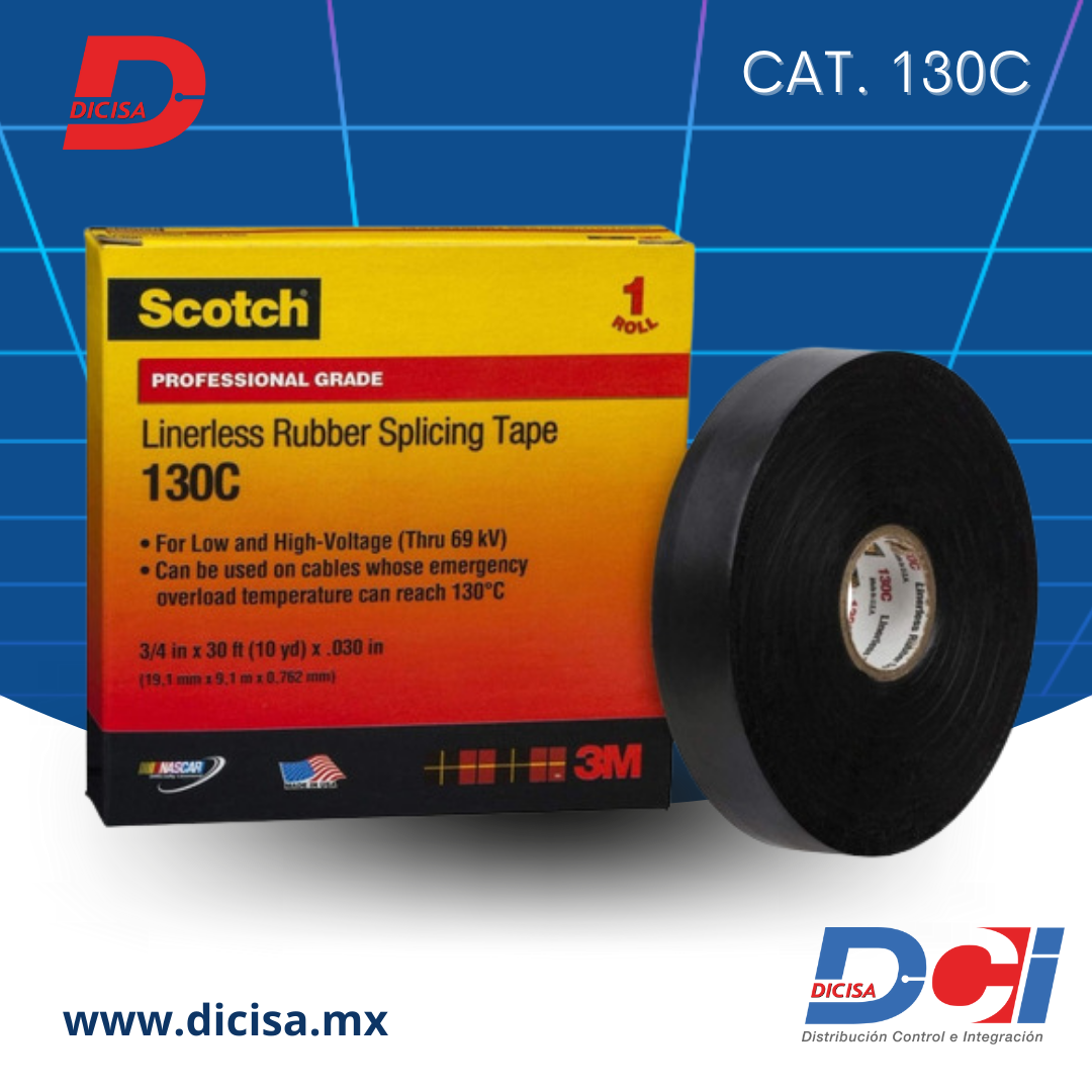 Cinta Eléctrica de Hule Scotch 130C