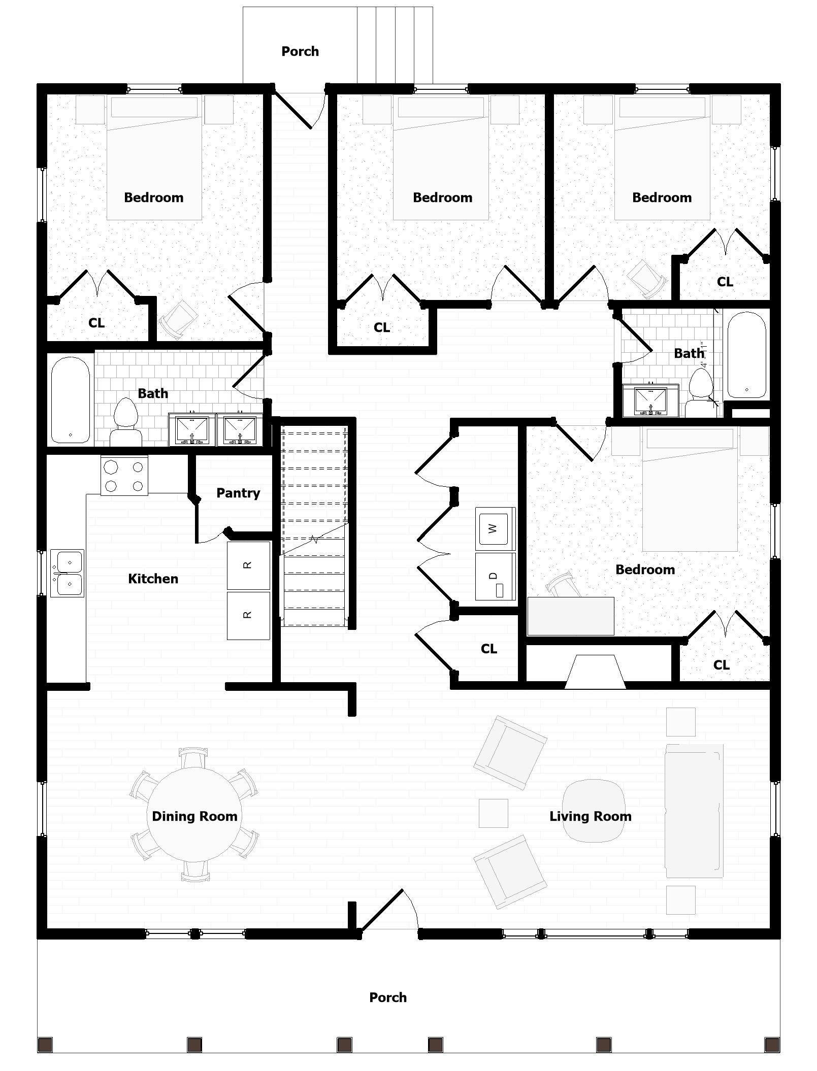 Floor plan of 165 Prall First Floor