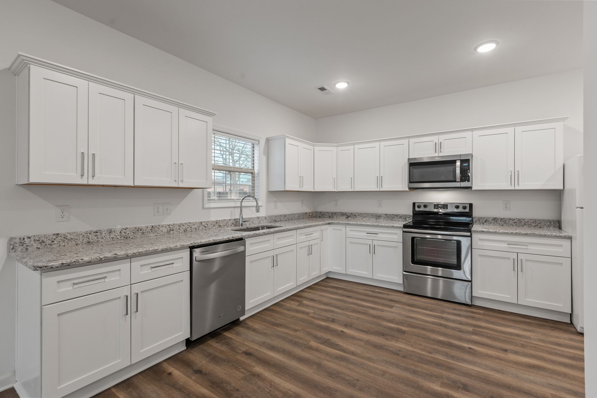 Photo of a large, open space kitchen