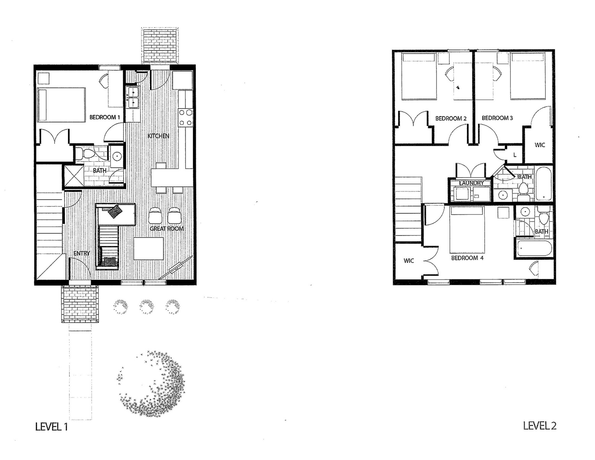 Burley Townhomes Floor Plan Page 1