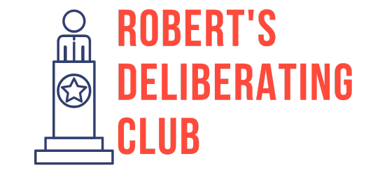 Robert's Deliberating Club Logo