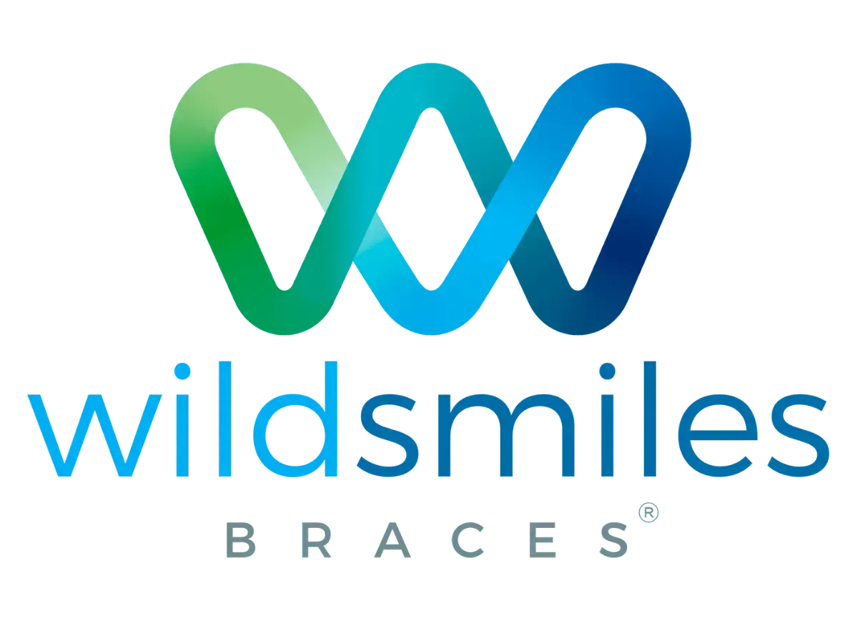 WildSmiles Braces logo with blue and green stylized W and the word “wildsmiles”
