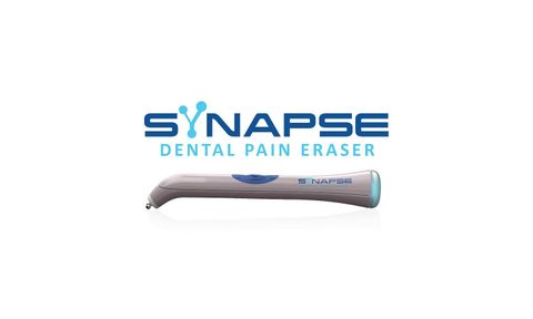 Synapse Dental Pain Eraser device on white background with blue logo text