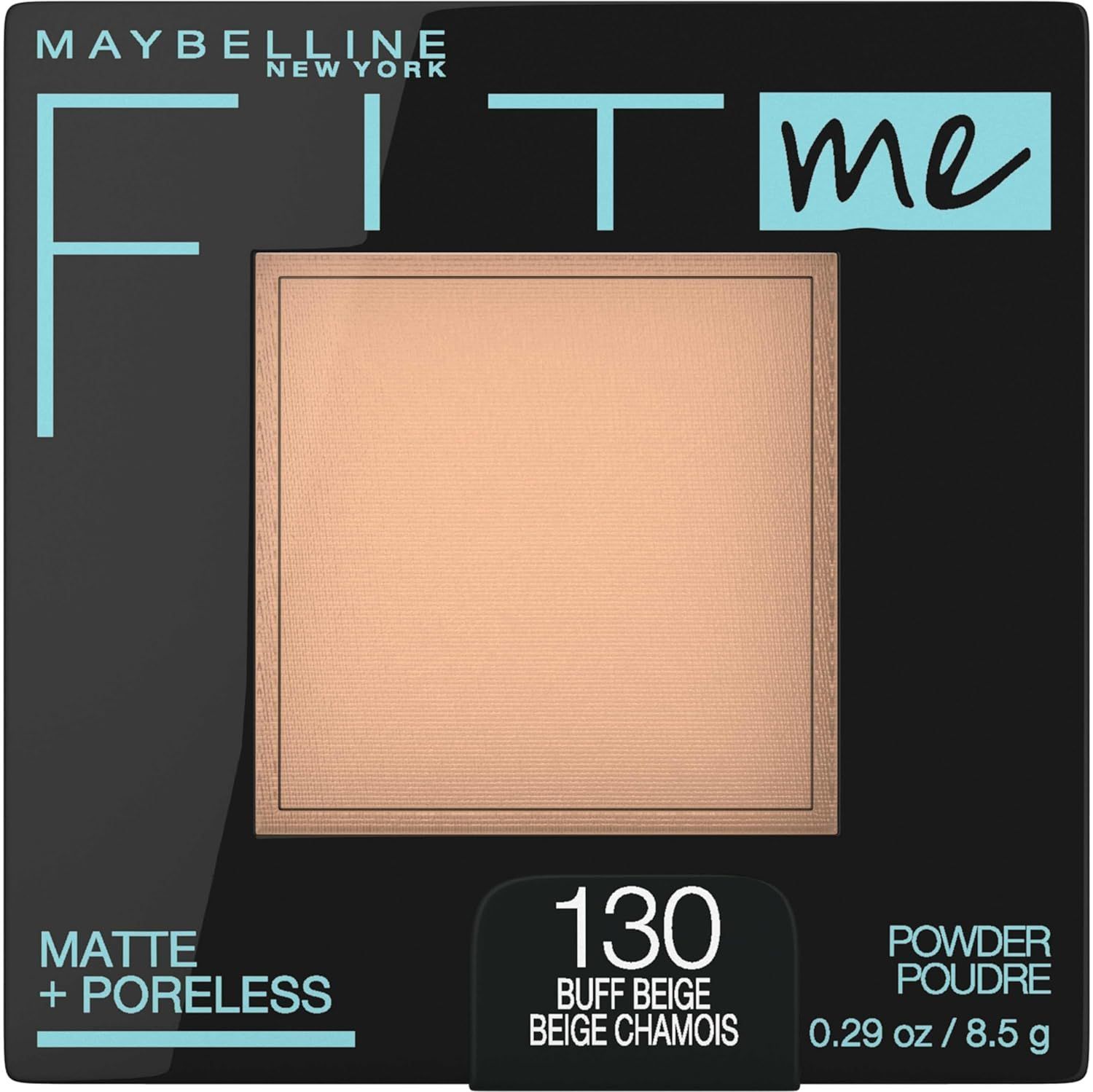Maybelline Fit Me Matte + Poreless Pressed Face Powder Makeup & Setting Powder, Buff Beige