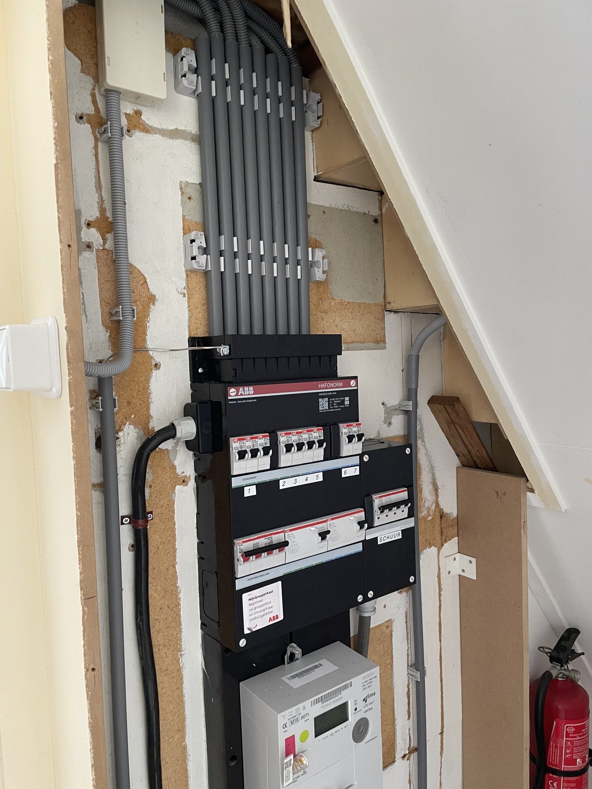 Groepenkast installatie