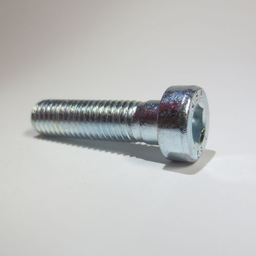 Zylinderkopfschraube mit ISK und niedrigem Kopf, 
M 4 - M 20
in Stahl (8.8, 10.9 und 12.9) blank, vernickelt und verzinkt, Edelstahl A2 und A4 und Titan
(weitere Varianten auf Anfrage)