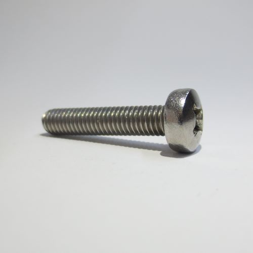 DIN 7985 - ISO 7045 Linsenschraube mit Kreuzschlitz Form H oder auch Form Z, auch mit unverlierbarer Scheibe, 
M 1,6 - M 8, 
in Stahl (4.8,  ) blank, verzinkt und vernickelt, Messing blank, vernickelt und verchromt, Edelstahl A 2 und A 4, Poly