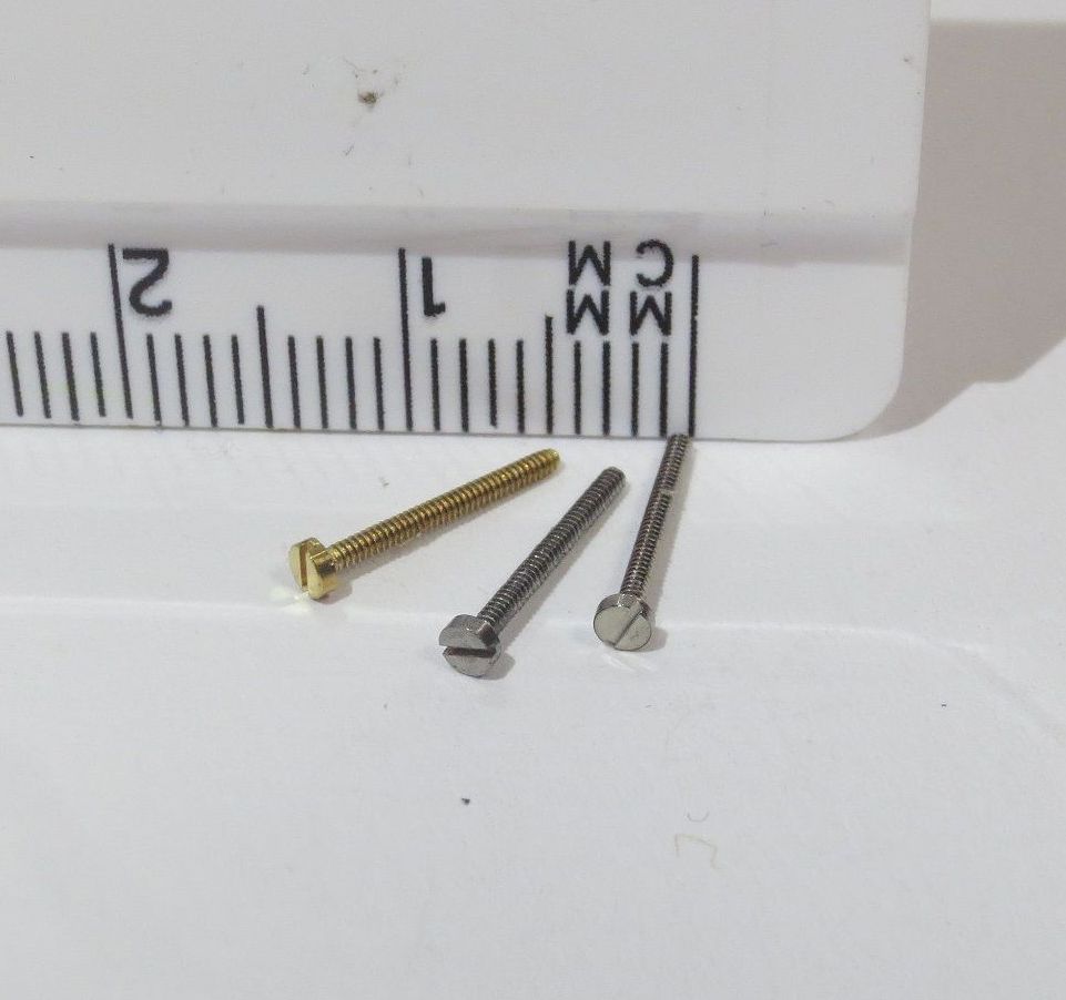 Mikroschrauben M1 Zylinderkopf mit Schlitz für Modellbau M1 auf Lager
