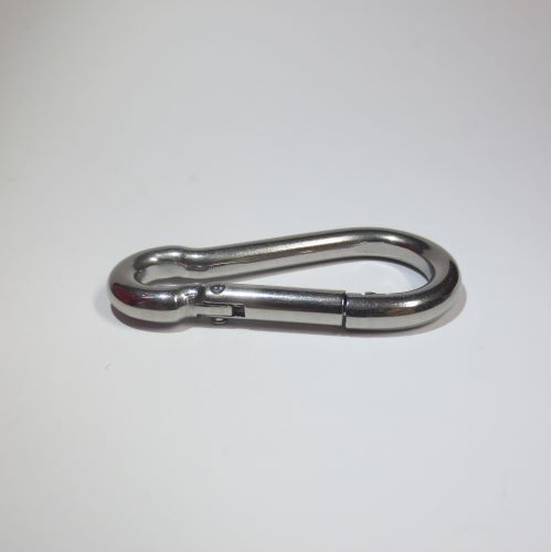 Feuerwehr-Karabinerhaken 
~DIN 5299C 
40 mm - 160 mm
in Stahl verzinkt und Edelstahl A4
