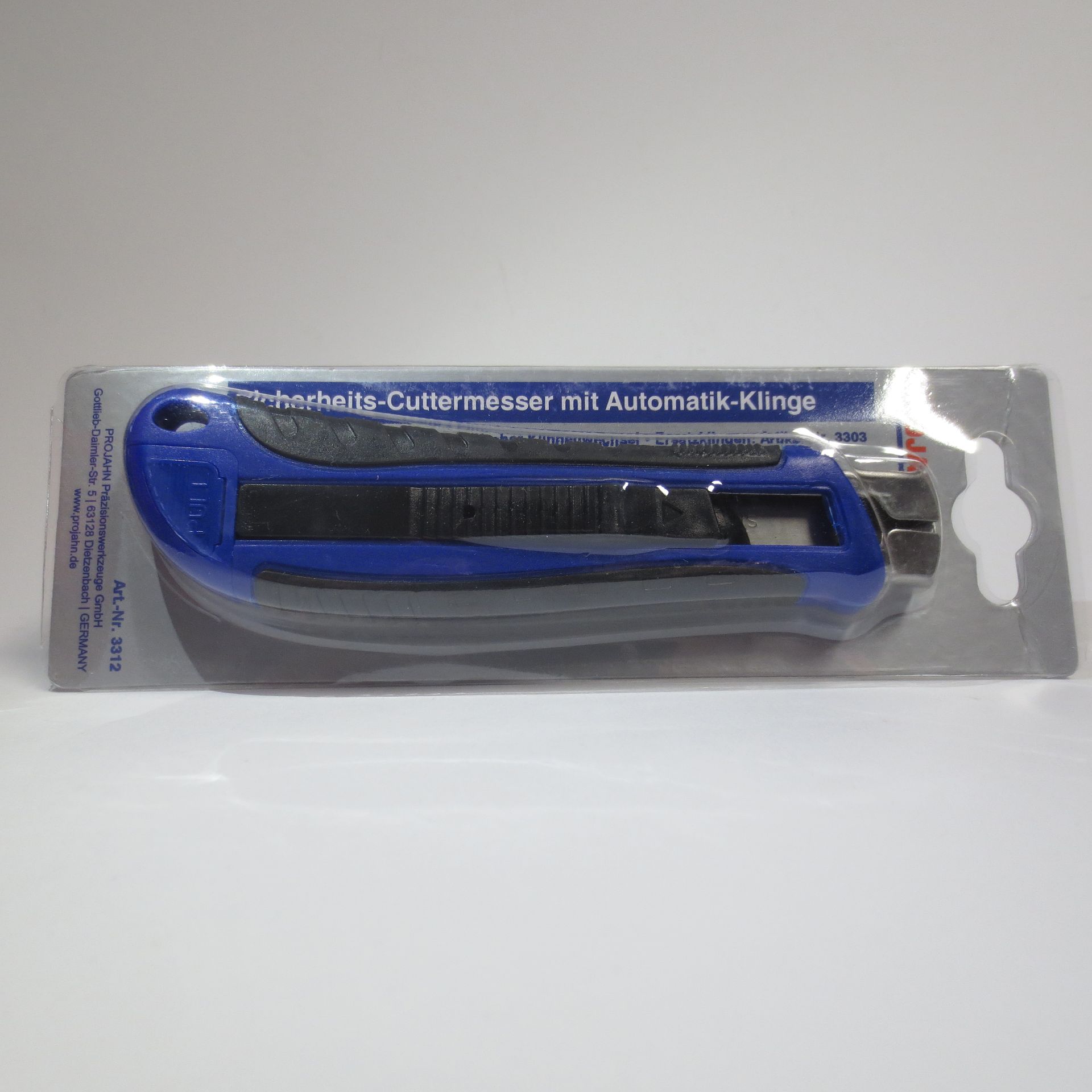 Sicherheits-Cuttermesser
mit automatischem Klingeneinzug
von Projahn:
