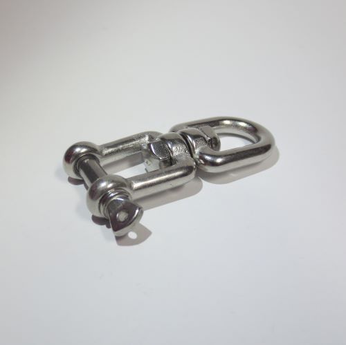 Wirbelschäkel, Form: 
Auge - Auge, Auge - Gabel, Gabel - Gabel, Ø 5 mm bzw. 6 mm, Länge 60 mm - 66 mm, Edelstahl