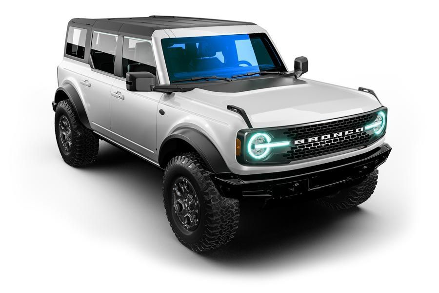 Window tint on windshield