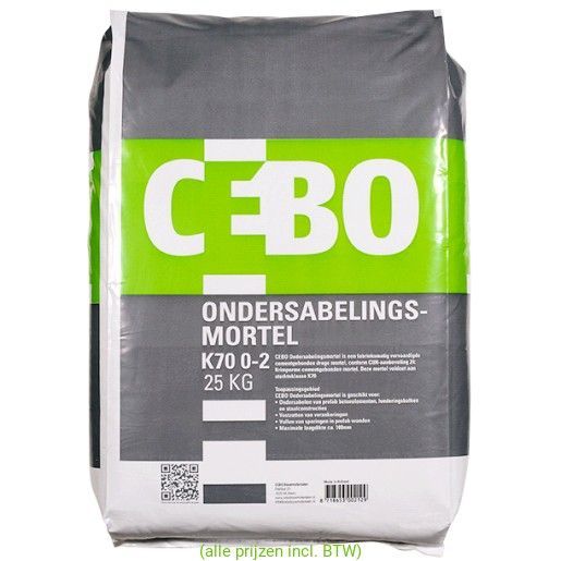 CEBO Ondersabelingsmortel K70, zak 25kg