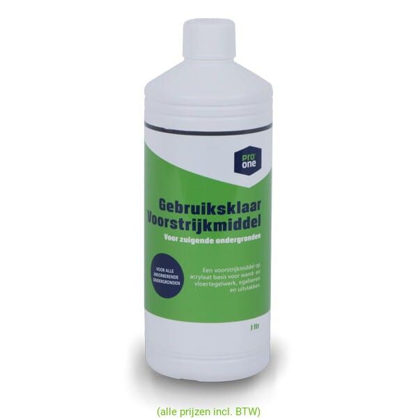 Pro One, Voorstrijk, 1 of 10 Liter, Zuigende Ondergrond