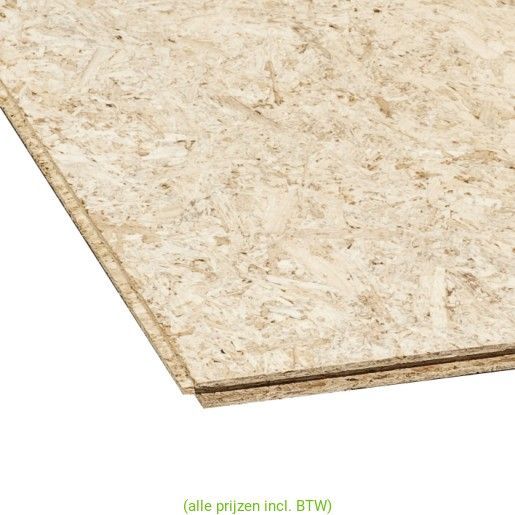 Smartply OSB-3, dikte 12mm. 244x59cm. 4 zijdig T&G  FSC Mix 70%