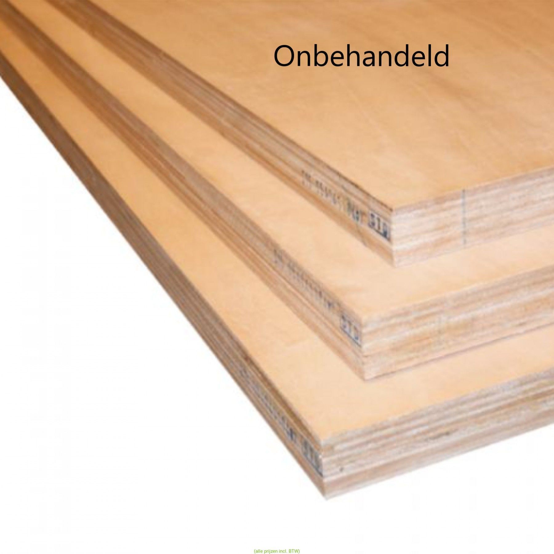 Okoume Multiplex B/BB WBP, dikte 10, 12, 15 en 18 mm. 250x122cm. Buiten kwaliteit