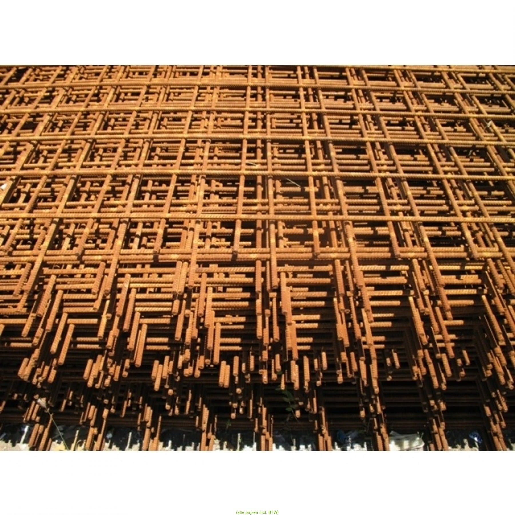 Bouwstaalmat Eu Qs 188A, 150x150x6mm. 2x3 m.