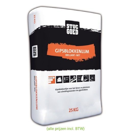 StucGoed Gipslijm 25kg.