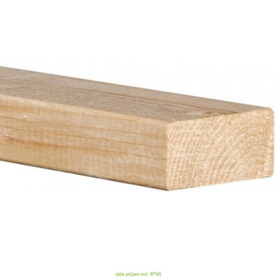 Vuren geschaafd 45x121 mm. Diverse lengtes.