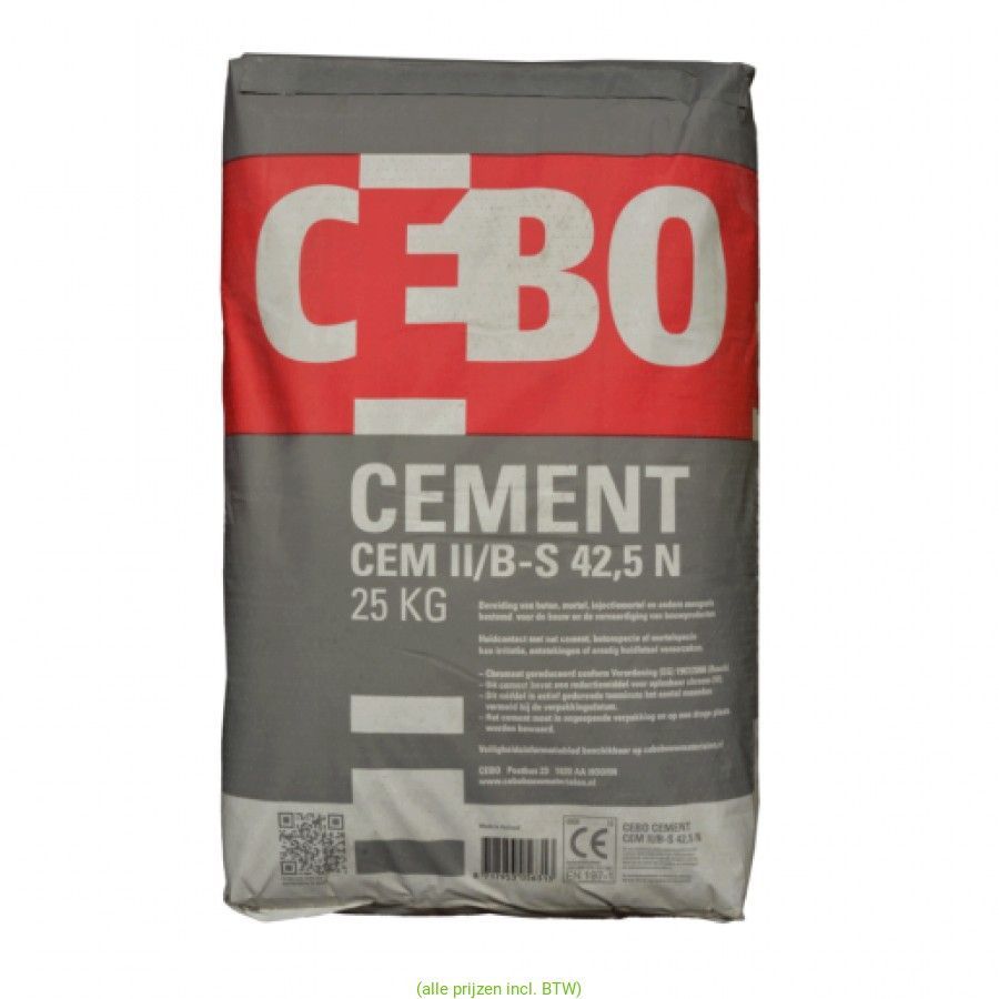 Cebo portlandcement CemII/B-S 42.5N 25kg Chromatarm