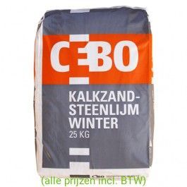 CEBO Kalkzandsteenlijm, Winter 25 KG.