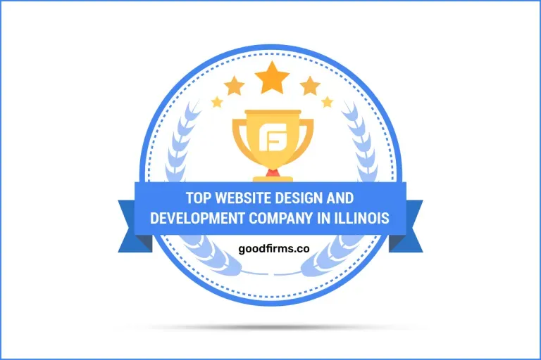 A logo for top website design and development company in illinois