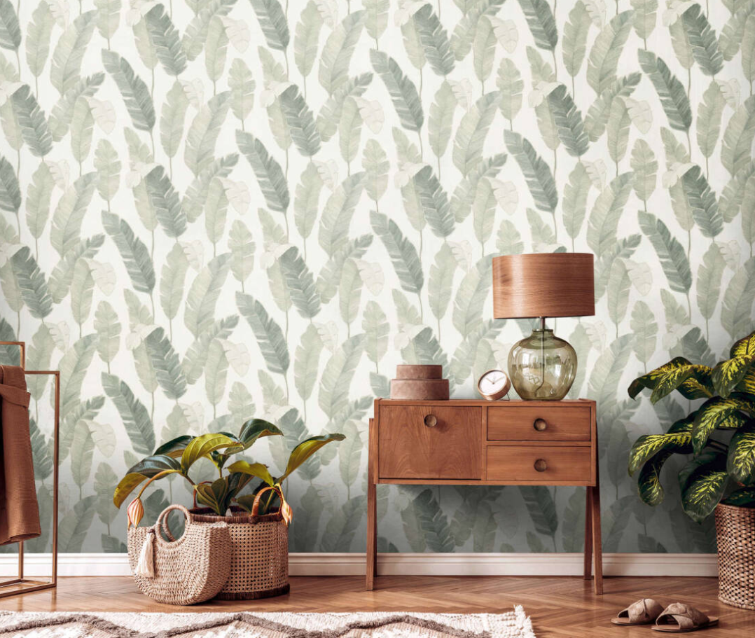 Green Leaf Effect wallpaper
