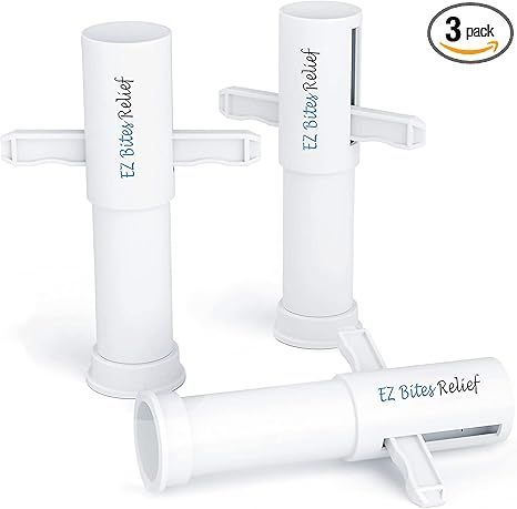 A set of three white tubes with handles on a white background.