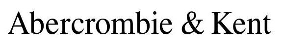 A black logo for Abercrombie & Kent on a white background. 