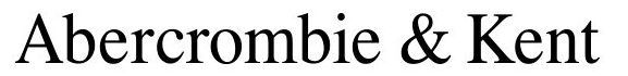 A black logo for Abercrombie & Kent on a white background.