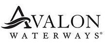 Black Avalon Waterways logo on a white background.