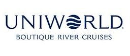 The logo for Uniworld Boutique River Cruises is shown on a white background.