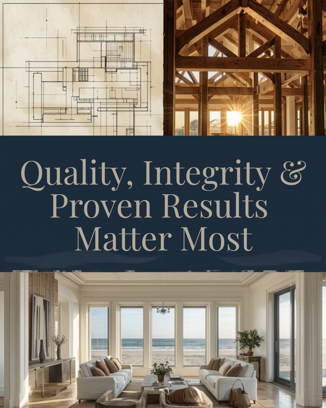 Custom home in coastal Delaware built by Oak Construction Company, highlighting the importances.