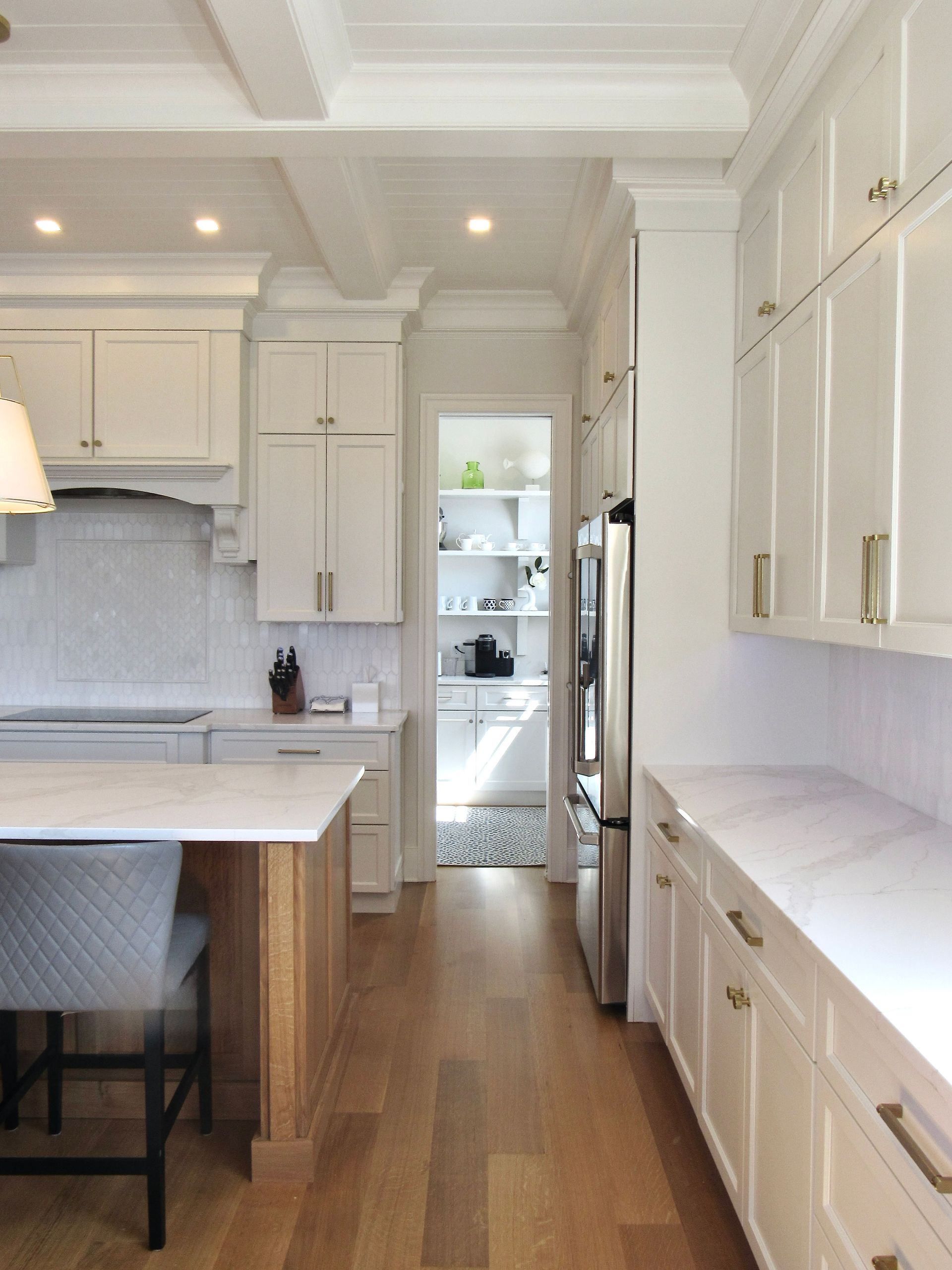 Custom trim in Kitchen Luxury custom home built by Oak Construction in Rehoboth Beach Yacht Club, RBYCC, Delaware