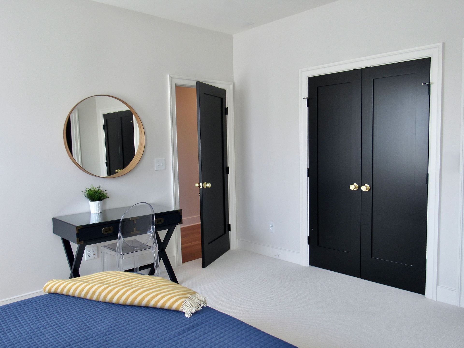 Painted doors in Delaware Luxury custom home built by Oak Construction