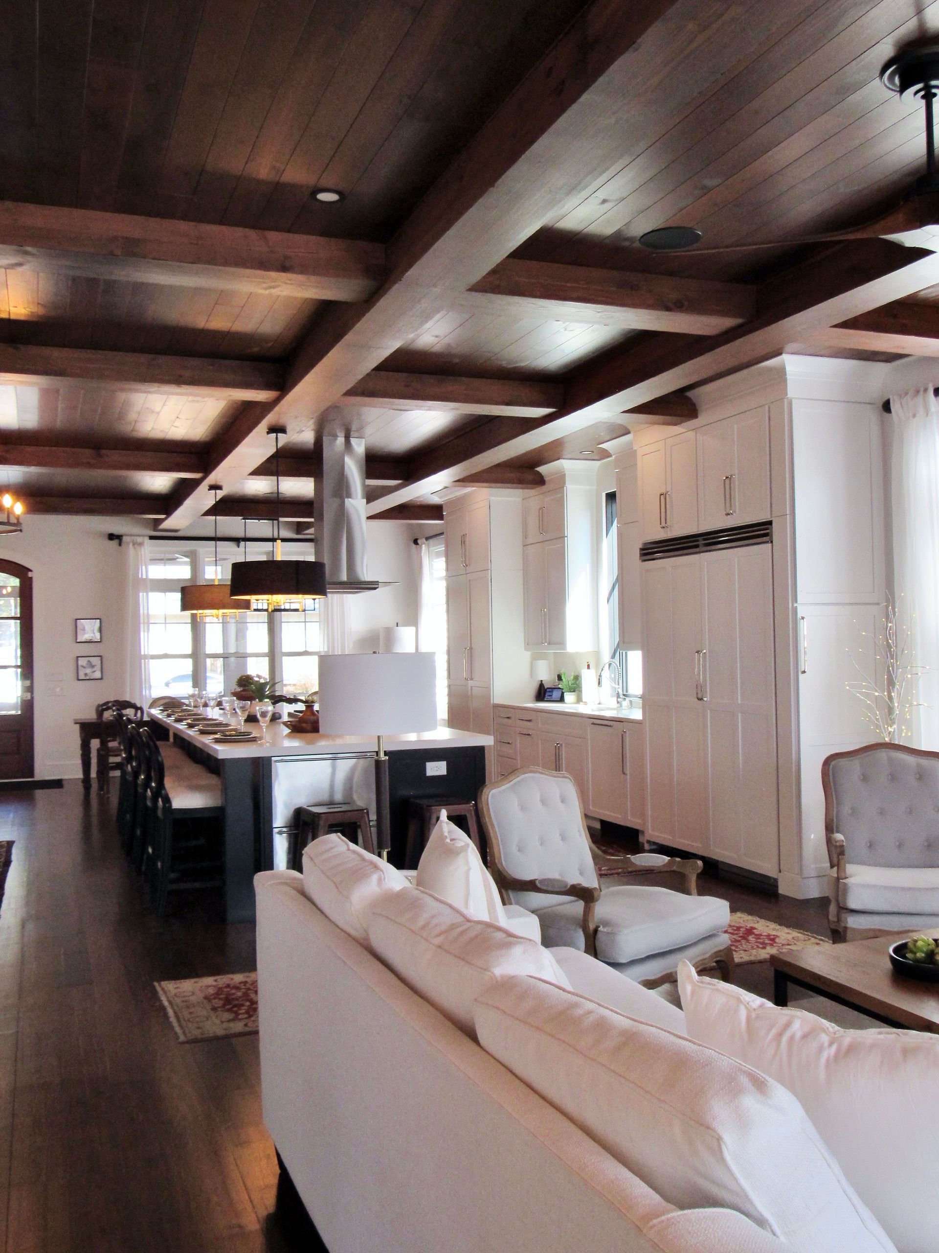 Beautiful eat in kitchen Room that is spacious with custom architectural details
