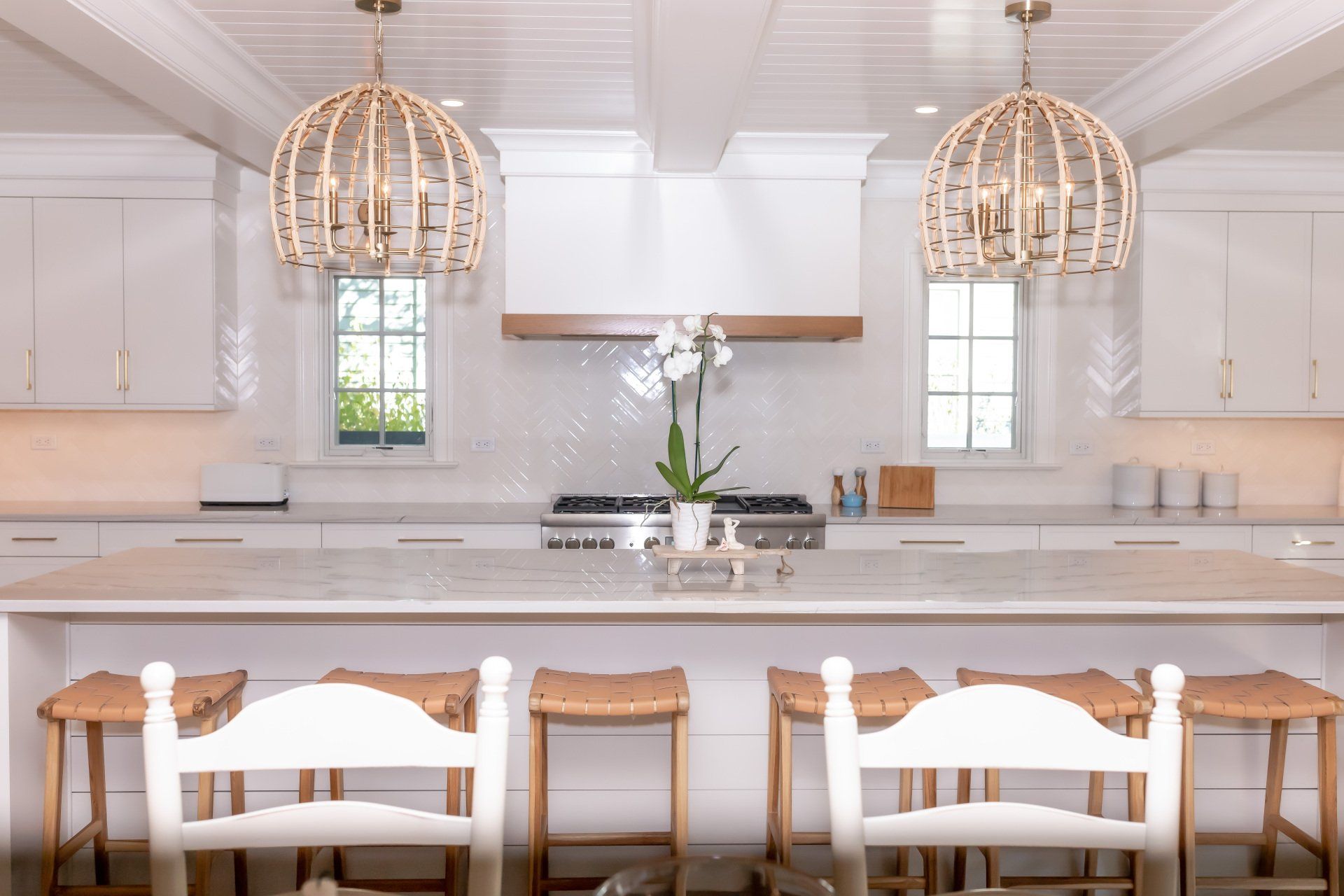 Custom built coastal home in Rehoboth, custom cabinetry