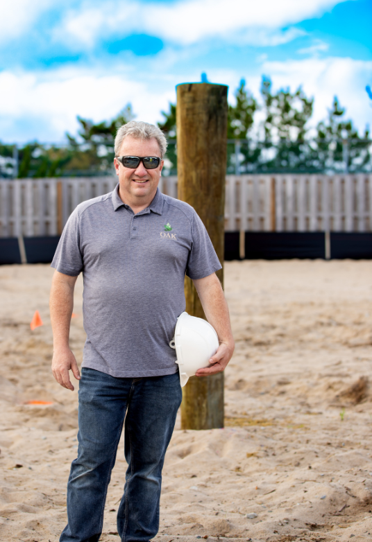 Oak Construction team member Mark LaFlamme's portrait, custom home builder in Lewes Delaware