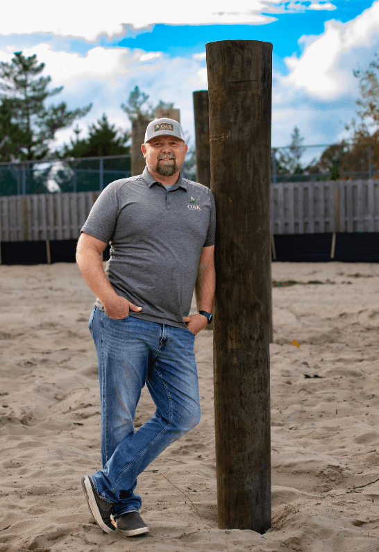 Oak Construction team member Matt Purnell's portrait, custom home builder in Lewes Delaware