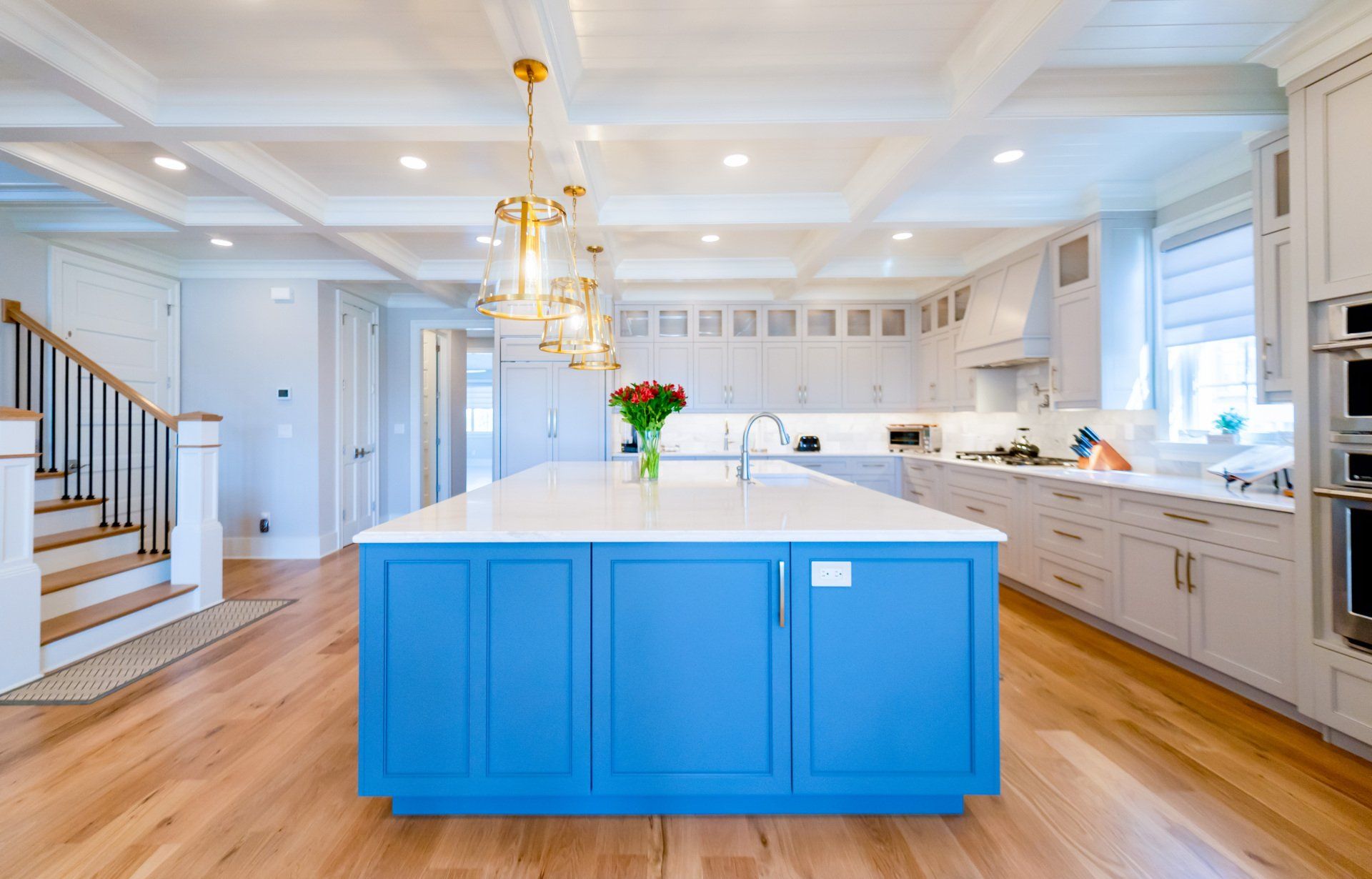 Elegant custom home designed and built by Oak Construction Kitchen
